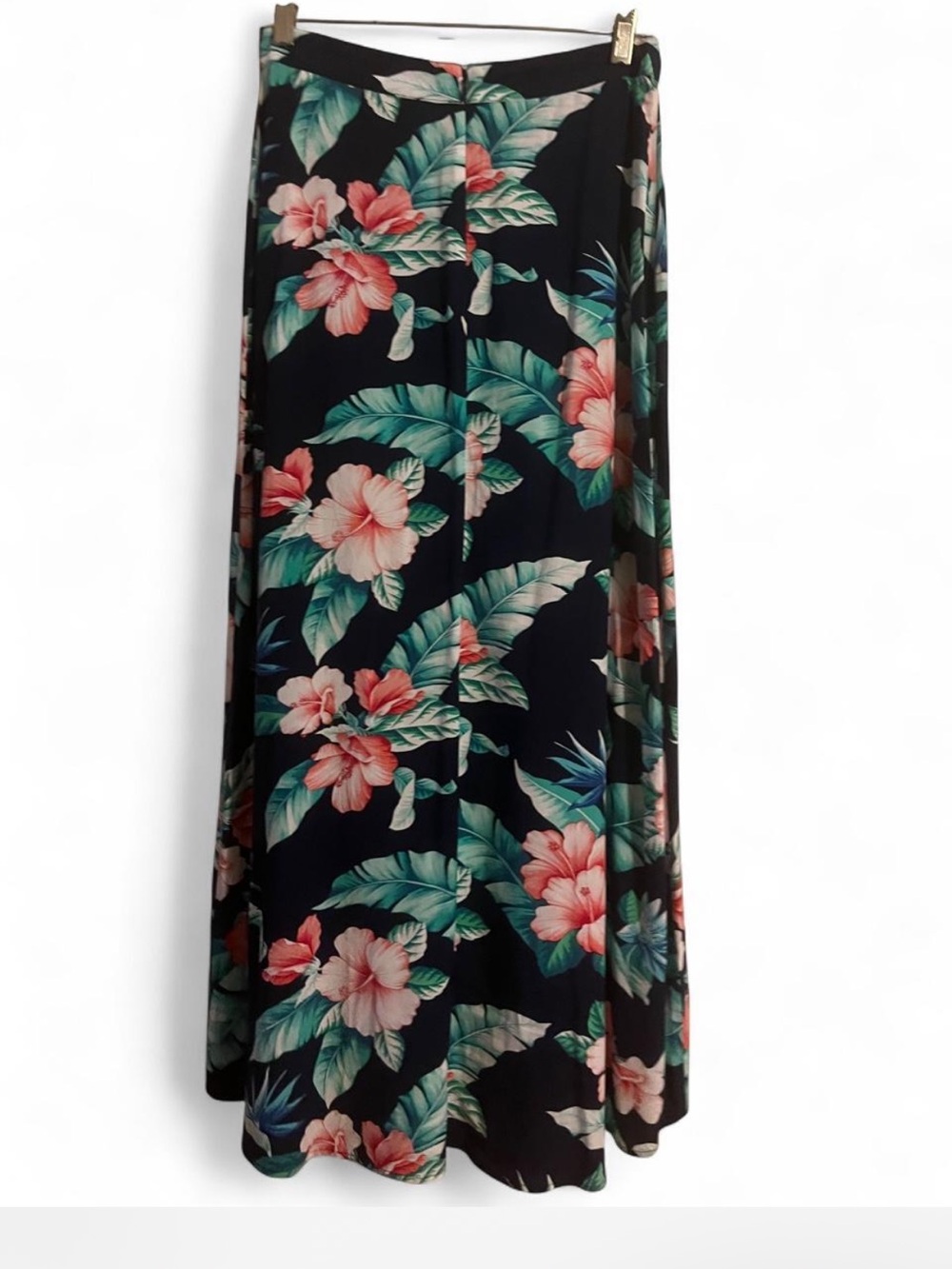 Tommy Bahama Floral Maxi Skirt - navy with Pink & Green Floral Print - Picture 2 of 3
